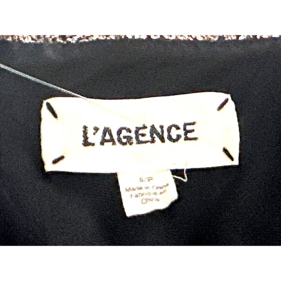 L’Agence 8P Bronze Metallic Python Print Mini Dress Glamcore Bodycon Night Luxe - Picture 8 of 14